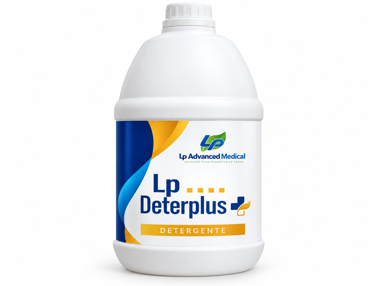 Botella blanca del detergente Lp Deterplus